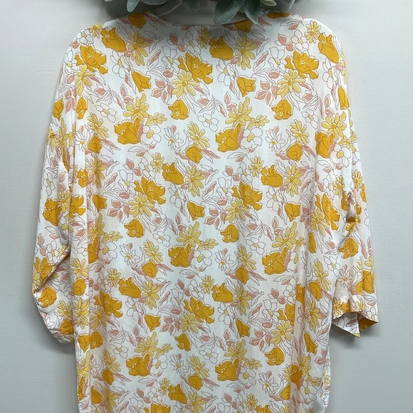 LOFT Floral Modal Open Front Duster Kimono XS/S - Picture 7 of 15